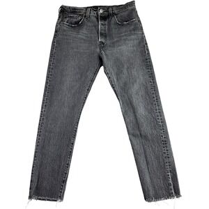 Levis 501 S xx 30 X 28 (31x26) Gray Black Button Fly Skinny Leg Y2K Grunge Retro
